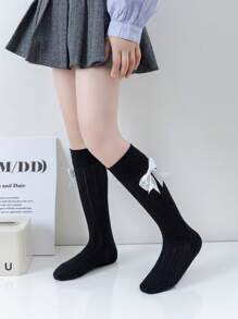 1 Paar minimalistische, atmungsaktive Netzstrümpfe in Knöchelhöhe, vielseitige und atmungsaktive Prinzessin Schleifensocken für Studenten