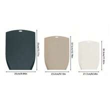 3/1pc Plastic Cutting Board Set, Non-Slip Kitchen Chopping Boards With Juice Groove & Hanging Hole, 3 Sizes Multifunctional Cutting Mat For Meat Vegetable Fruit Cheese, Dishwasher Cooking Tools For Home Kitchen Supplies Gift - Multicolor - View 6