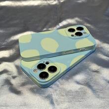 Funda de teléfono 1 pieza Base verde limón todo incluido película resistente a los sísmicos funda dura para teléfono 11/ 12/ 13/ 14/ 15/ 16/ PLUS/ PRO/ PROMAX - Colores mixtos 1 - Ver 3