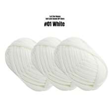 3 Rollen 100g Strickgarn Einfarbig, Häkelstoff für T-Shirt-Garn zum Selbermachen, Strickkunst, Körbe, Taschen, 30m/32 Yards