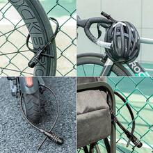 ROCKBROS Helmet Combination Padlock, 54cm Nylon Anti-Theft Lock For Bicycle Helmet Motorcycle E-Bike Scooter 3-Digit - 彩色 - 查看 5
