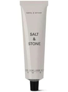 Imprescindible del verano, el mejor vendedor de 2025 Crema de manos Salt & Stone para mujeres y hombres | Sándalo y vetiver | Hidrata, nutre y suaviza la piel | Restaura las manos secas y agrietadas | De rápida absorción | Sin crueldad animal y vegana (60 ml)
