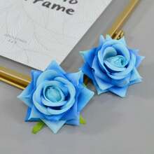 2 piezas Pinzas para el cabello con flores de rosa para mujer, blanco/rosa/rojo, adecuadas para decoración diaria, eventos culturales, estilo elegante, vida universitaria, citas, bodas y festivales. Pinzas para el cabello, artículos escolares, pinzas para el cabello rosa, accesorios lindos, accesorios para el cabello, glamour de Año Nuevo