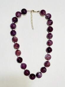 1 chiếc vòng cổ thắt nút bằng nhựa hình đám mây hình học Bohemian dành cho nữ, phong cách thời trang Châu Âu và Châu Mỹ, thích hợp cho lễ hội và đeo hàng ngày - Vòng cổ hạt mây thủ công - Xem 13