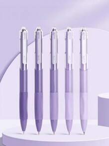 5 Pcs A Set 0.5mm ST Gel Pens With Gradient Tip Color, Quick-Drying 0.5 Black Pens, Suitable For Student Exams, Office Work, And Business Signatures