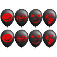 32pcs Halloween Balloons, 12inch Black Latex Balloons, For Black Themed Party Decorations, Fun Halloween Party, Graduation, Wedding, New Year, Gender Reveal, Bachelorette, Birthday Party Decorations, Photo Studio Photo Background Decoration Props