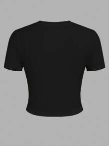 Customize Women's Plus Size Cropped Tops - Add Your Text, Choose Font And Color, Customize Plus Size Tops, Design Your Own Personalized Printed Tops As Gifts For Girlfriends, Anniversaries, Birthdays, Holidays, Vacations, Etc.