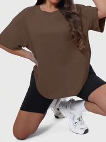 SUPEKYKO Women's Plus Size Short Sleeve T-Shirt - Loose Fit Active Top For Gym, Yoga & Casual Wear | All-Season Comfort