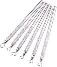 Zuoyou 6 PCS Clay Pottery Sculpting Tools Set Pottery Clay Sculpture Caving Scraper Modelling Tools