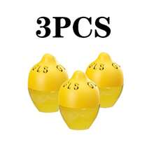 3/4/6/8pcs Deodorizing & Freshening Preservative, Containing Lemon Essential Oil And Limonene. Can Decompose Or Neutralize Decaying Substances, Effectively Reducing Odors In Sealed Furniture And Appliances (Such As Refrigerators, Freezers, Etc.). Egg-Shaped Design, Easy To Place.