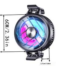 جهاز تبريد الهاتف الممغنط، جهاز تبريد للهاتف الذكي بتقنية الأشباه الموصلة، يخفض درجة حرارة الهاتف أثناء الألعاب أو البث المباشر، يساعد على تقليل درجة حرارة الجهاز والتأخير، هدية عيد ميلاد رائعة للرجال