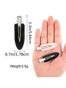 4pcs Simple Hair Clips, Ideal Hair Accessory Gift For Girls, Suitable For Celebrations And Gatherings - Multicolor - View 4