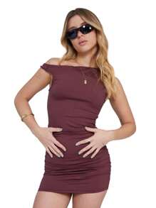 SHORT OFF-THE-SHOULDER WOMEN'S DRESS