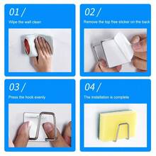 1 片粘合剂，无需钻孔，壁挂式，防锈耐用不锈钢厨房水槽收纳架 - 海绵架和滴水盘 | 壁挂式储物挂钩，适用于毛巾和配件