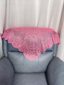 1件125厘米*60厘米浅蓝色蕾丝花边，用于服装、帽子、灯罩、桌布装饰 - 西瓜粉 - 查看 7