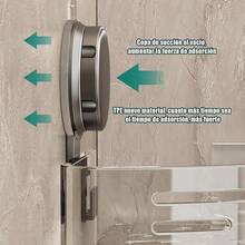 Esquinero para Baño Regadera Ventosa Repisas Sin Taladro Organizador de Regadera Metal de Aluminio Porta Shampoo Antióxido Estante Organizador Baño Gris Mueble para Regadera Tofaney - ventosa triangular 1nivel - Ver 5