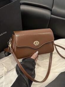 5 款 - 彩色简约迷你斜挎包，配金属扣 - 时尚女士小钱包，适合日常出行和休闲出游