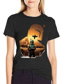 Bounty Green T Shirt 100% Cotton The Boba Fett Ashoka Tano Anakin Grogu Mando Ugly Skywalker This Is The Way Bounty Clone Baby, Perfect As Gifts - Black - View 7