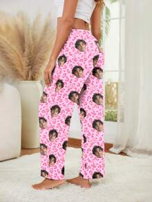 Printstory Customized Women's Pajama Pants, Can Print Any Pattern, Personalized Gift, Suitable For Family, Friends And Holiday Gatherings - Multicolor - View 2
