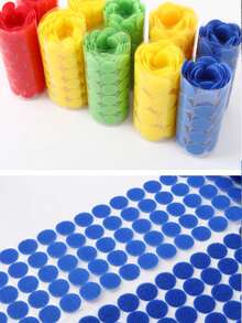 Magical Self-Adhesive Dots, Combining Adhesive Dots And Hook & Loop Dots, Strong Adhesion And No Trace, Ideal For Item Organization & Storage, Hanging Small Items, Sealing, Especially Suitable For DIY, Classroom, Office, Home Sewing And More. (This Product Is In Sheet Form)