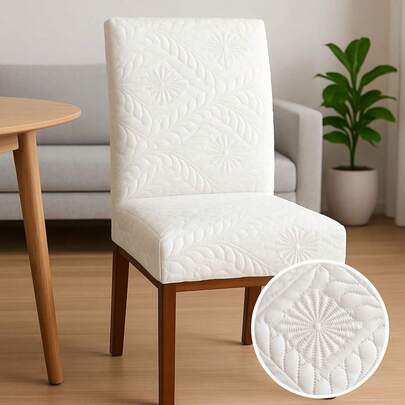 Capa para Cadeira Malha Premium Martelada Ajustável Anti Gato – Proteção e Elegância para Sala de Jantar