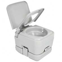 Portable Travel Toilet RV Potty 2.6 Gallon Detachable Tank & Handle Flush Pump - 1 - View 7