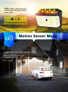 1/2PCS - Motion Sensing Lighting Fixtures, Outdoor Solar Light With, IP 65, Motion Sensor, 270° Wide Angle, Bright LEDWall Light, 3 Modes, Outdoor Solar Light, Outdoor Wall Light, Garden Pool, Patio Front Door, Steps Fence, Garage