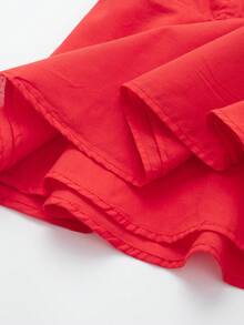 Top bustier casual y sencillo de unicolor para mujer