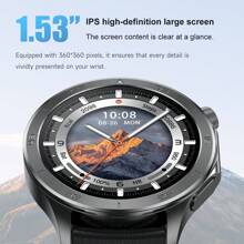 GUHUAVMI GUHUAVMI 2025 New Fashion Sports Smart Watch For Men, 1.53inch HD Screen, Wireless Call/Dial, Receiving Information, GPS Motion Track, Compass, Altitude Pressure, Multi-Sports Mode Smartwatch, Heart Rate/Sleep Monitoring Fitness Tracker, Women's Smart Watch X2, Suitable For Android And IOS