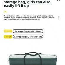 Outdoor Automatic Quick-Opening TentAutomatic Rainproof Sunshine-ProofTent Fishing Beach Sunshine Shelter 4Person Tents For Camping PortableFishing Hiking, Mountaineering, Hunting