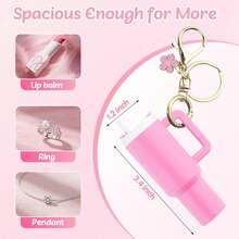 Wchoice 8-Pack Tumbler Keychains Cup, Cup Keychains With Chopstick Holder Suitable Women And Girls - 1 - 查看 3