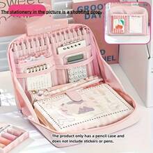 Back-To-School Gifts: Large-Capacity Pen Case, Multi-Layer Stationery Storage Bag, Desktop Organizing Box, Spacious Stationery Case, Portable Cosmetic Bag, Suitable For Office Desktop Organization, Available In Multiple Colors. The Large-Capacity Pen Holder Enables You To Store Your Belongings Neatly And Easily
