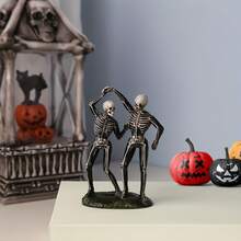 1 件浪漫舞蹈情侣骷髅雕像家居装饰桌面小摆件婚礼纪念品万圣节节日装饰道具