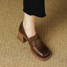 Women Loafers Shoes - 咖啡色 - 查看 6