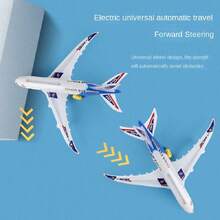 A380 Airplane Toy With Lights, Sounds And Electric Walking Function, Suitable As Birthday Gift For Boys And Girls (Batteries Not Included), Realistic Model Design. Children's Toy, Helicopter Toy, Boys' Toy, Large Airplane Toy, Model Airplane, Boys' Children's Toy, Back To School Season