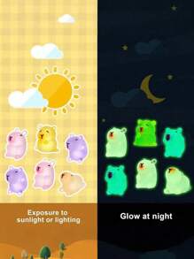 6/12/24pcs Miniature Capybara Ornament, Mini Capybara Resin Charms Glow In The Dark Little Capybara Capybara Mini Luminous Capybara Mini Resin Figurines Tiny Animals Ornament Toy For Jewelry Making Garden Micro Landscape Aquarium Decorations Garden Decoration Outdoor Decor Garden Accessories Fairy House Decoration
