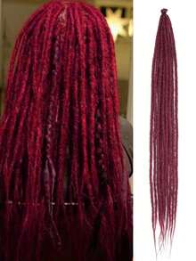 18 Inch / 24 Inch Dreadlock Extensions 0.6 Cm Width 20 Strands-Natural Black, Soft Hippie SE Dreads Synthetic Loc Extensions For Women And Men - Multicolor - View 25