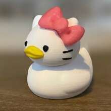 Sanrio 1 Pc Hello Kitty Duck With Pink Sparkle Bow Duck
