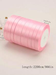 1pc 1cm Satin Ribbon, Multi-Color Silk Ribbon, Flower Craft Ribbon Bow Hair Clip Birthday Gift DIY, Wavy Ribbon For Various Festivals, Parties, Birthdays, Cake Decorations, Gifts, Weddings, Floral Arrangements, Romantic Decorations