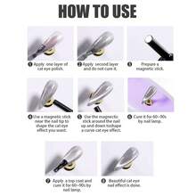 10ML/PCS 夏季美甲竹星海磁铁猫眼凝胶指甲油热销绿色玻璃珠月光猫眼凝胶指甲油适用于指甲和脚趾甲蓝紫色指甲万圣节指甲紫外线美甲沙龙特殊用途美甲用品返校美甲法式指甲