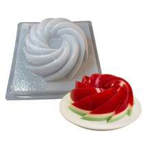 Molde Para Gelatina En Forma De Rehilete. Material resistente y reutilizables. Desmolda rápidamente - Blanco - Ver 2