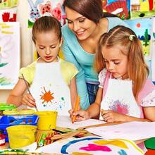 16/24/30/36/40Pcs Apron Painting Aprons For, Paint Apron Art Smock For Classroom Painting Party Supplies Halloween - trắng - Xem 4