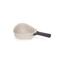 Joseph Joseph Droplet Compact Colander With Folding Handles, SpaSaving Design, EasyPour Corners, For Draining Vegetables, Pasta, Fruits - 大號+白色 - 查看 2