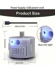 Bomba de fuente de agua para gatos, bomba de fuente de agua para mascotas, repuesto de bomba sumergible SMA-800, bomba de fuente compatible con fuente de acero inoxidable para mascotas (SMA-800) - Multicolor - Ver 2