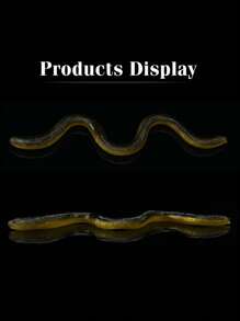 GOTURE Goture 20 Peças Iscas de Pesca Macias de PVC, Minhoca Macia Wacky Worm para Pesca de Baixo, Isca de Pesca Macia Biônica Versátil de Alta Elasticidade