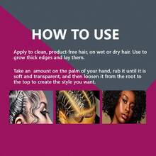 5种不同类型的定型啫喱，防毛躁持久定型保湿不油腻，男女通用 - 彩色 - 查看 12