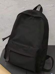 Herren Schulrucksack aus Segeltuch im einfachen Stil - Koreanische Version Herren Rucksack - Großer Stauraum Mittlere Schultasche - Computer Reiserucksack
