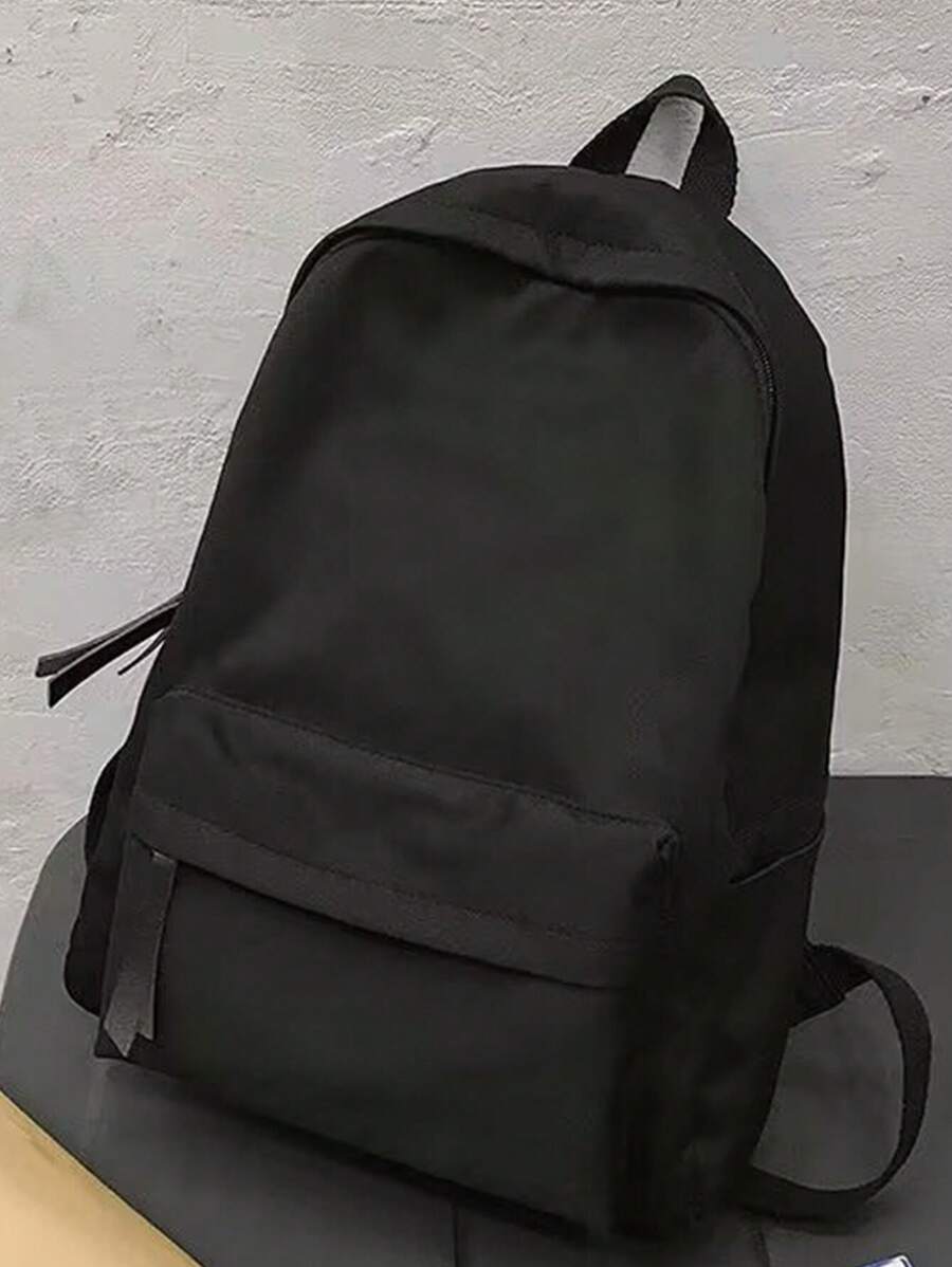 Herren Schulrucksack aus Segeltuch im einfachen Stil - Koreanische Version Herren Rucksack - Großer Stauraum Mittlere Schultasche - Computer Reiserucksack