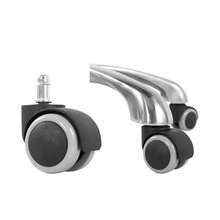 Taburete giratorio con ruedas, ajustable en altura, resistente, para oficina, hogar, escritorio, mostrador, salón (Negro) (Negro, sin) - Multicolor - Ver 7
