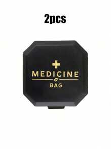 Boîte à pilules portable à compartiments, boîte de rangement de capsules à 6 grilles, avec impression de motif de pilule, boîte à pilules de voyage, boîte à médicaments, mini boîte à pilules, organisateur de pilules à 6 grilles, mini boîte à pilules de voyage pour comprimés, boîte hermétique pour médicaments et vitamines, distributeur organisateur, pour le voyage, la maison, le camping, l'extérieur, la randonnée, la chasse. Étui à pilules, boîte à pilules, trousse de premiers soins, accessoires de voyage, articles essentiels de dortoir
